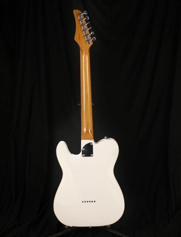 Censtar Electric Guitar, Solid Electric Guitar Kit Consists of a Roasted Mahogany Body and Maple Neck,Professional/Full Size Mercury Electric Guitar for Adults Pickguard-White - Image 3