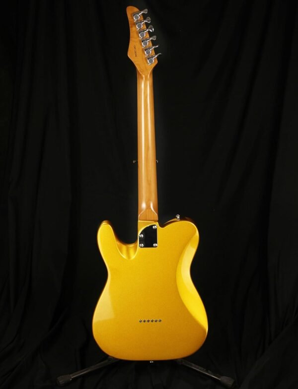 Censtar Electric Guitar, Solid Electric Guitar Kit Consists of a Roasted Mahogany Body and Maple Neck,Professional/Full Size Mercury Electric Guitar for Adults Pickguard-Gold - Image 2