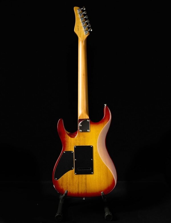 Censtar Electric Guitars with Roasted Mahogany Body and Maple Neck,Bone Nut,Coil Split Humbuckers Pickups,24 Frets,Solid Body Mars Electric Guitar for Professional/Adult ST-Caramel - Image 5