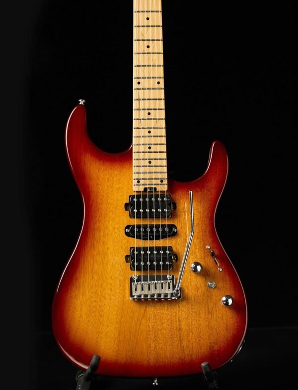 Censtar Electric Guitars with Roasted Mahogany Body and Maple Neck,Bone Nut,Coil Split Humbuckers Pickups,24 Frets,Solid Body Mars Electric Guitar for Professional/Adult ST-Caramel - Image 6