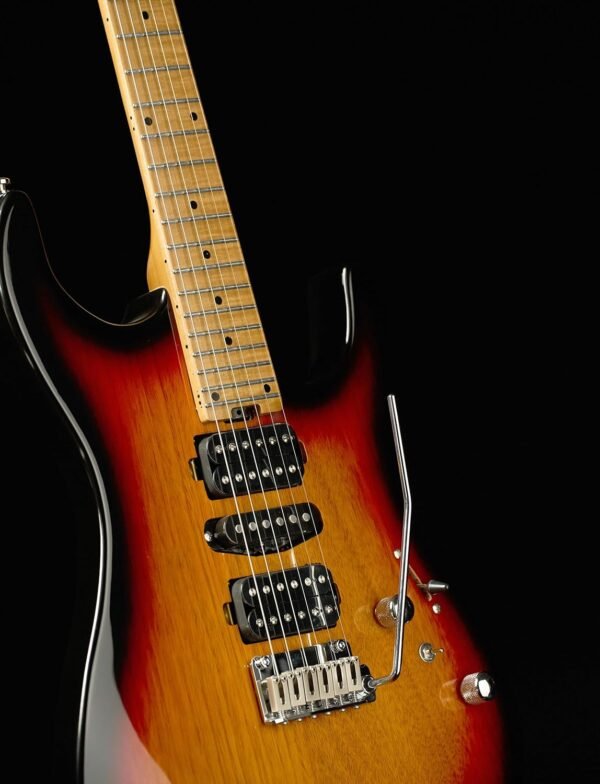 Censtar Electric Guitars with Roasted Mahogany Body and Maple Neck,Bone Nut,Coil Split Humbuckers Pickups,24 Frets,Solid Body Mars Electric Guitar for Professional/Adult ST-Sunbrust - Image 5