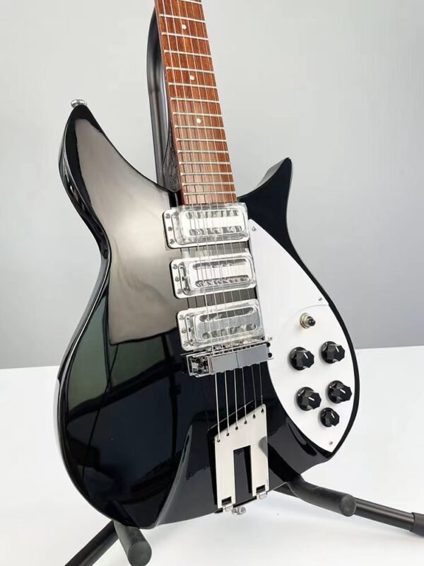 Ricken 325 electric guitar With Fingerboard has varnish.Black Color High Quality Guitar - Image 11