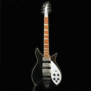 Black Classic 325 Electric Guitar, Fishbone Inlay, Rock Retro Style, Suitable for Beginners / Musicians Practice Guitar
