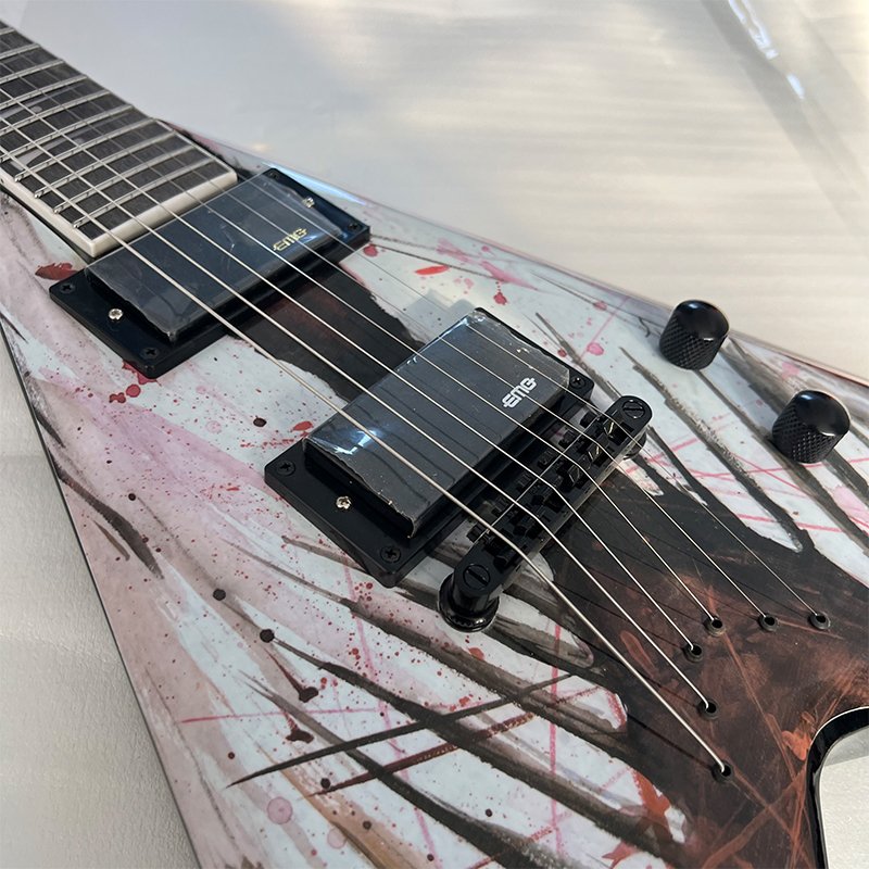 V-shaped electric guitar with active pickups, a metal rock weapon, uniquely shaped Floyd Rose electric guitar, 24 frets, free shipping - Image 5