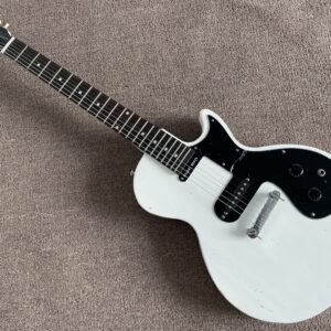White Relic Electric Guitar, Les Paul Single Cutaway, Single Coil Pickup, for Punk Rock